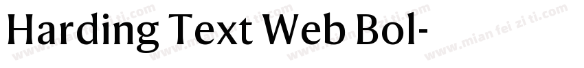 Harding Text Web Bol字体转换
